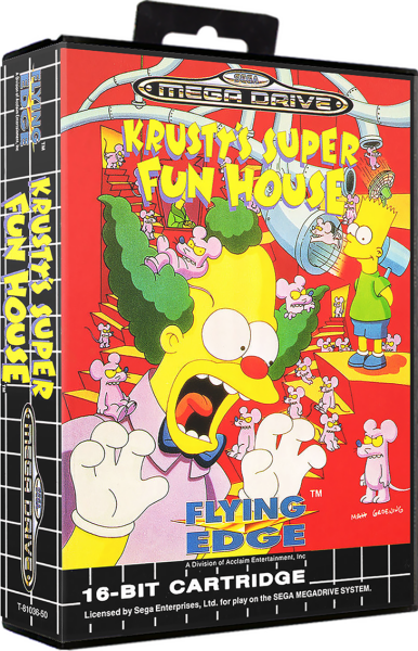 Krustys Super Funhouse (Simpsons) (EU) (CIB) (very good condition) - Sega Mega Drive