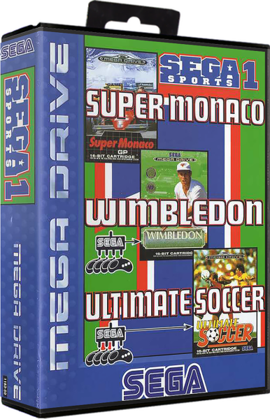 Sega Sports 1 (Super Monaco GP, Ultimate Soccer, Wimbledon) (EU) (OVP) (gebraucht) - Sega Mega Drive