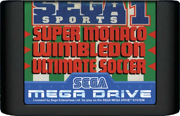 Sega Sports 1 (Super Monaco GP, Ultimate Soccer, Wimbledon) (EU) (lose) (sehr guter Zustand) - Sega Mega Drive