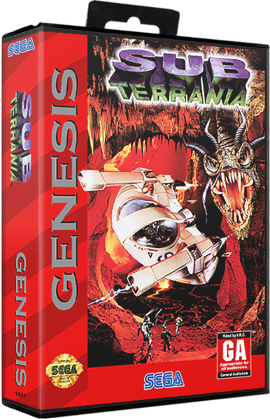 Sub Terrania (US) (OVP) (sehr guter Zustand) - Sega Mega Drive