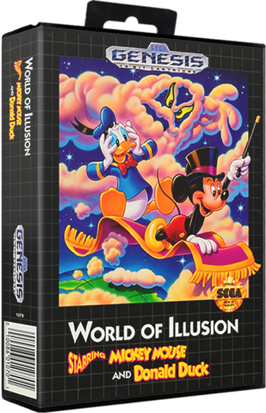 World of Illusion (First Print, UK) (EU) (OVP) (neuwertiger Sammlerzustand) - Sega Mega Drive