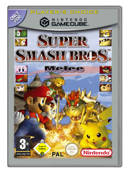 Super Smash Bros. Melee (Players Choice) (EU) (ohne Anl.) (sehr guter Zustand) - Nintendo Game Cube